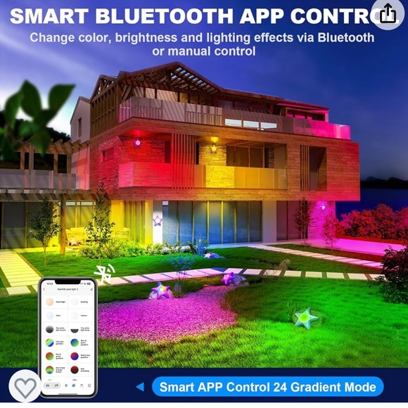 Smart LED Flood Light for Outdoor Landscape APP Control Timing Color Changing - Picture 2 of 5